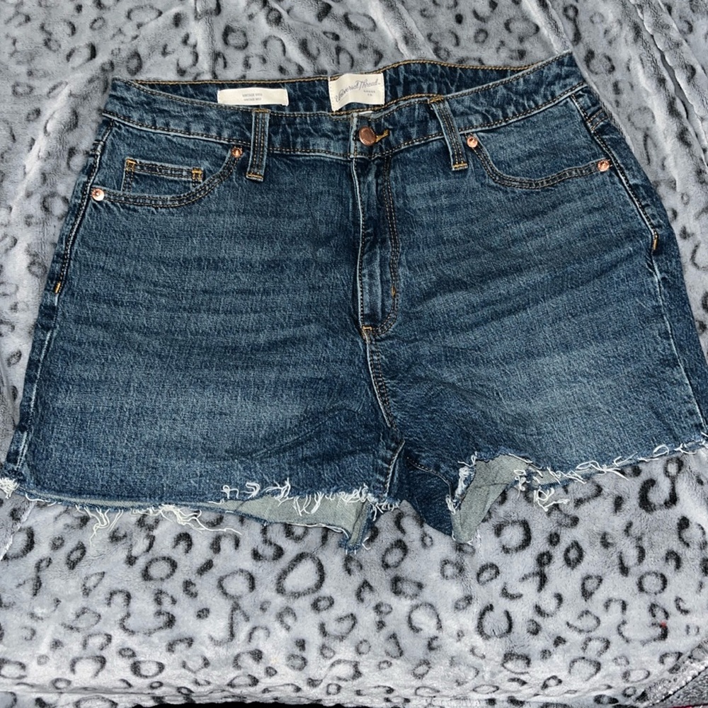 Vintage Midi Denim Shorts